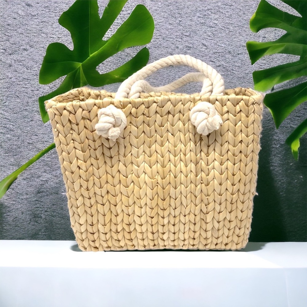 NWOT Buji Baja Corn Straw Tote